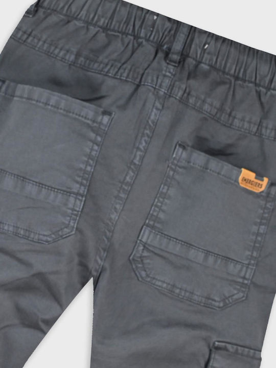 Kids Trousers Cargo Fabric Charcoal