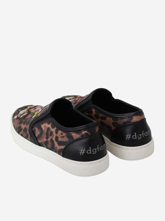 Дамски Slip-On Кожени Кафяви