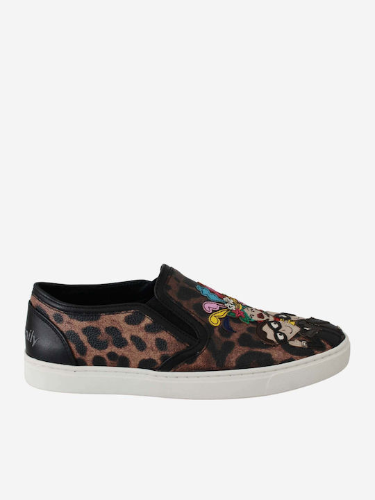 Дамски Slip-On Кожени Кафяви