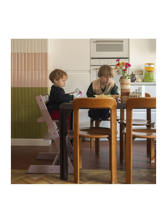 Stokke Tripp Trapp Baby Highchair With Adjustable Height Heather Mauve