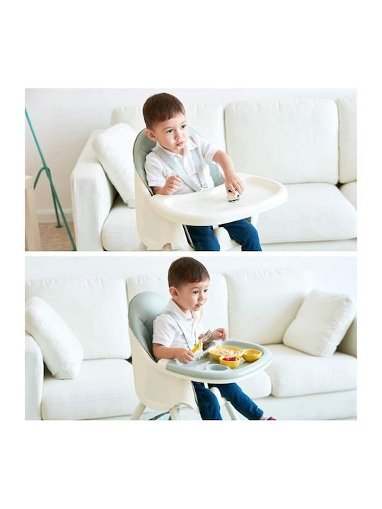 Ricokids Milo Καρεκλάκι Φαγητού 3 in 1 με Ρυθμιζόμενο Ύψος Πράσινο