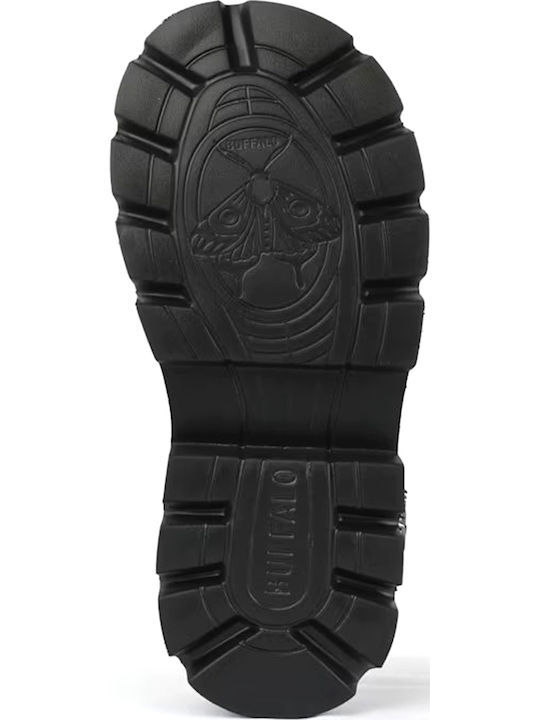 Damen Flache Sandalen Schwarz