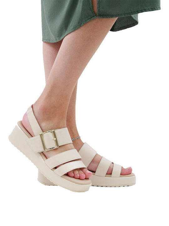 Leather Women's Anatomic White Sandals
