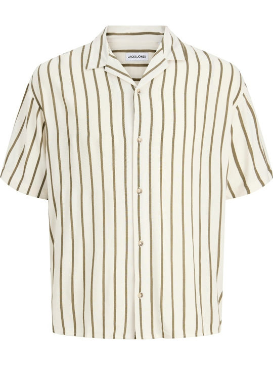 Kurzärmeliges Herrenhemd Khaki