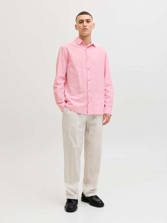 Jack & Jones Λινό Πουκάμισο Prism Pink