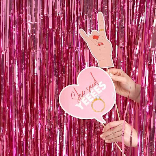 Photobooth Props “she Said Yes!” 5 Τεμ