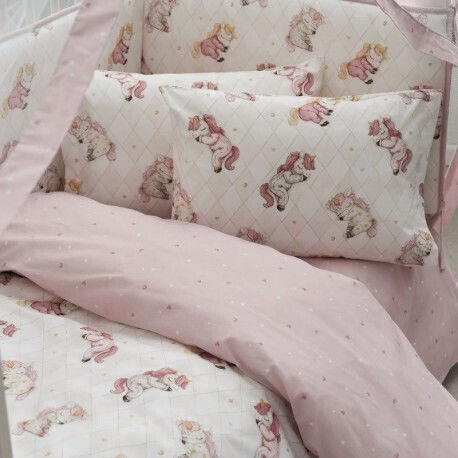 Vesta Home Baby Sheets Set Crib Cotton White 120x165cm 3pcs