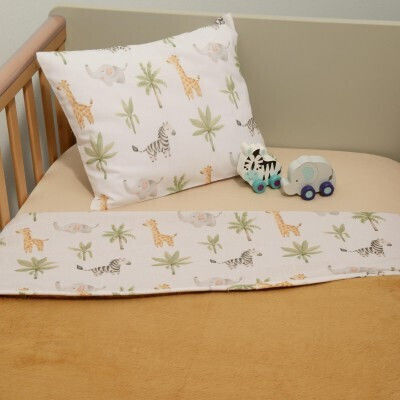 Baby Oliver Baby Sheets Set Cradle Cotton Fitted Multicolored 75x110cm