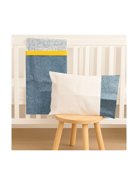 abo Baby Sheets Set Crib Cotton Gray 70x140cm 3pcs