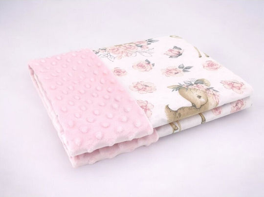 MimiNu MimiNu Babydecke Wickeltücher für Kinderzimmer Rosa 75x100cm