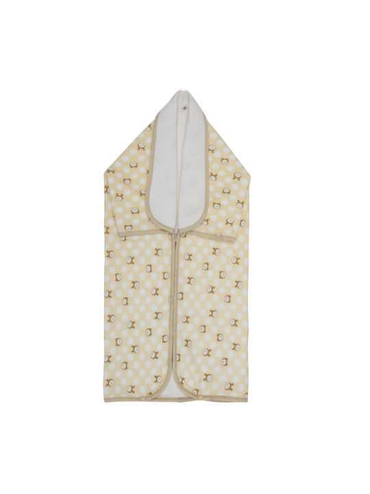 Das Home Nursery Swaddling Cotton Beige Blanket 90x80cm