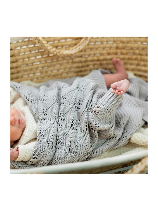 Bocioland Pătură Pepinieră Swaddling pături Bambus Bej Miętowy 80x100cm
