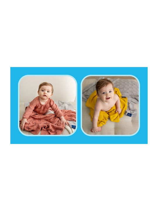 Bocioland Pătură Pepinieră Swaddling pături Bambus Bej Miętowy 80x100cm