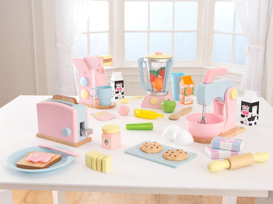 Kidkraft Set Cafea Pastel Din Lemn Pentru 3+ Ani 10 Buc