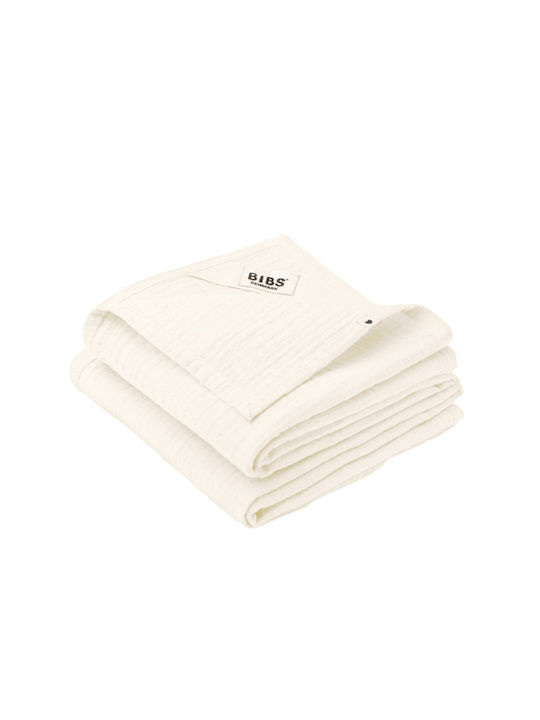 Bibs Muslin Swaddle Wraps Blue 70x70cm. 2pcs