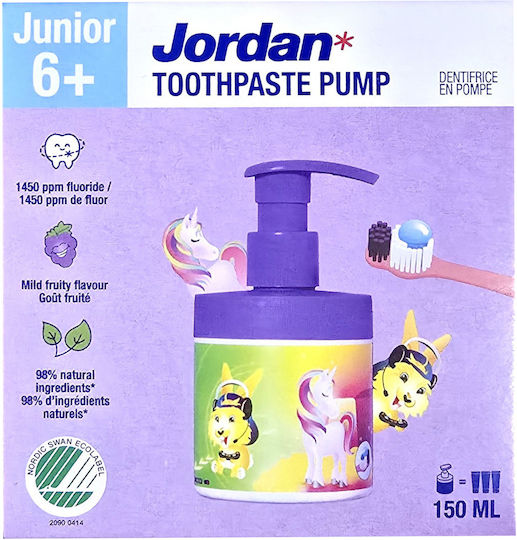 Jordan Junior Бебешка Паста За Зъби За 6м+ С Вкус Мента 150мл