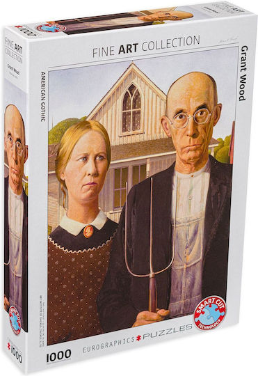 American Gothic by Grant Wood Officially Licenced Museum Puzzle 2D 1000pcs 6000-5479