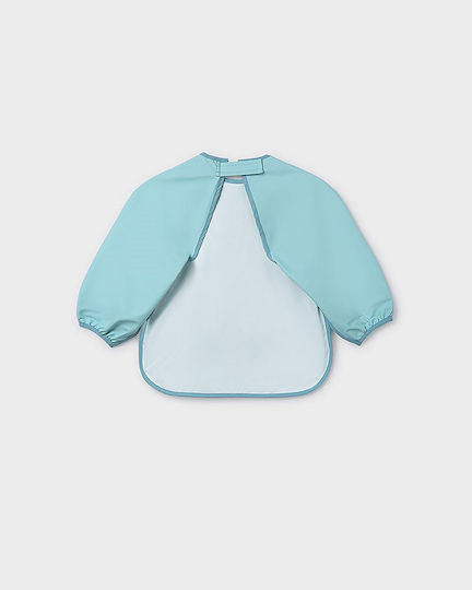 Mayoral Fabric Coverall with Hoop & Loop Fastener, with Pocket & Sleeves Natural