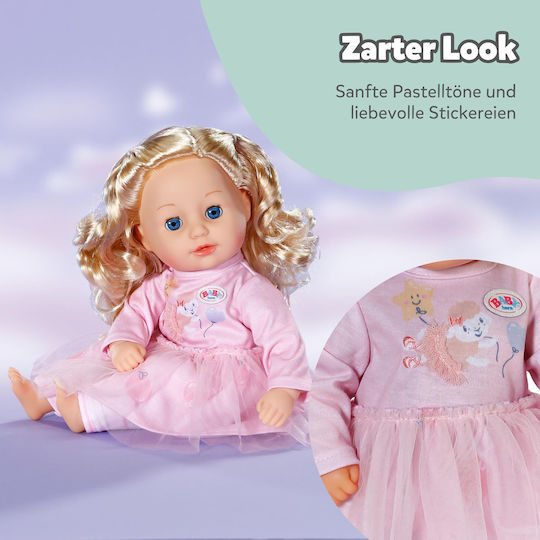 ZAPF Creation Baby Born Ρουχαλάκια Pink Dress with Sleeves