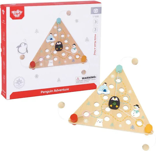 Tooky Toys Πιγκουίνοι Περιπέτειας Educational Game Knowledge made of Wood for 3+ years Years Old
