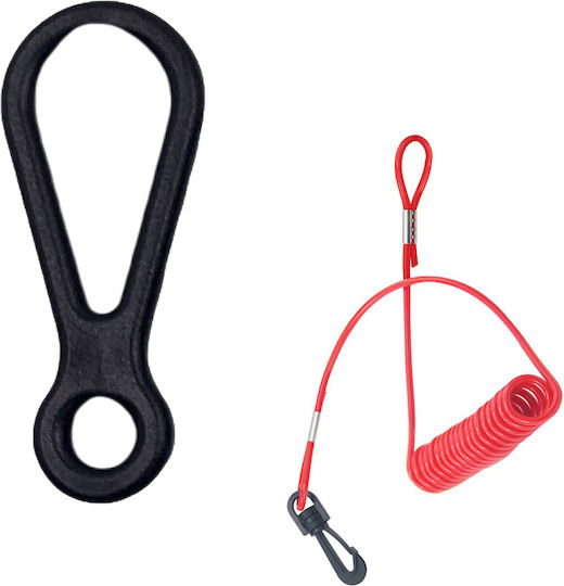 Eval Quick Stop Boat Switch On-Off Διακόπτης Ασφαλείας με Σπιράλ Γρήγορου Σβησίματος για Mariner-Mercury Κινητήρα
