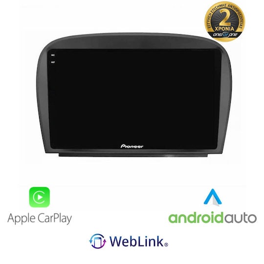 Pioneer Car Audio System for Mercedes-Benz SL 2005 2011 Bluetooth USB Wi-Fi GPS Apple CarPlay Android Auto with 9 Inch Touch Screen