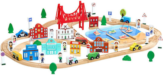 Vevor Wooden Train Set for Ages 3+