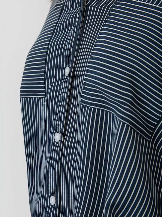 Long Sleeve Women's Shirt Navy Blue