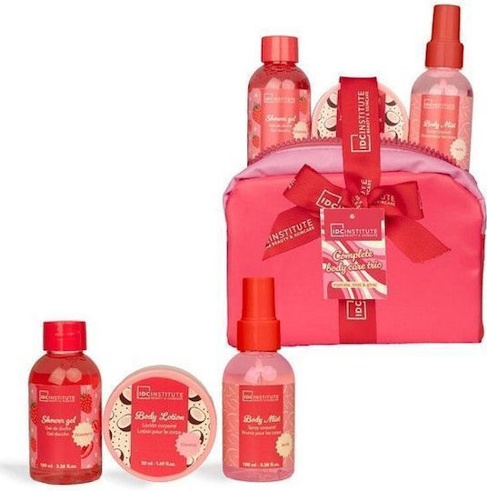 IDC Institute Sweet Swirls Travel Set for Body Cleaning 3 Pieces