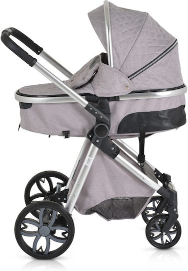 Cangaroo Alma Reversible 2 in 1 Baby Stroller Suitable for Newborn Gray Brown 7.5kg