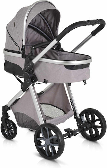 Cangaroo Alma Reversible 2 in 1 Baby Stroller Suitable for Newborn Gray Brown 7.5kg