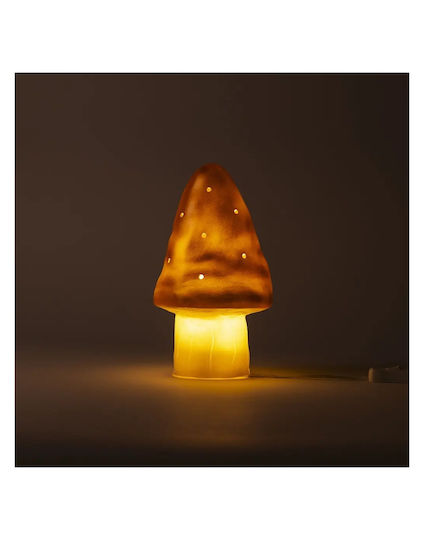 Egmont LED Kinder Dekorative Lampe Pilz Small Orange 15x15x28εκ.