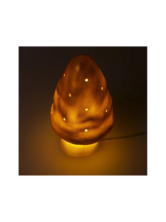 Egmont Led Kids Decorative Lamp Mushroom Small Orange 15x15x28εκ.