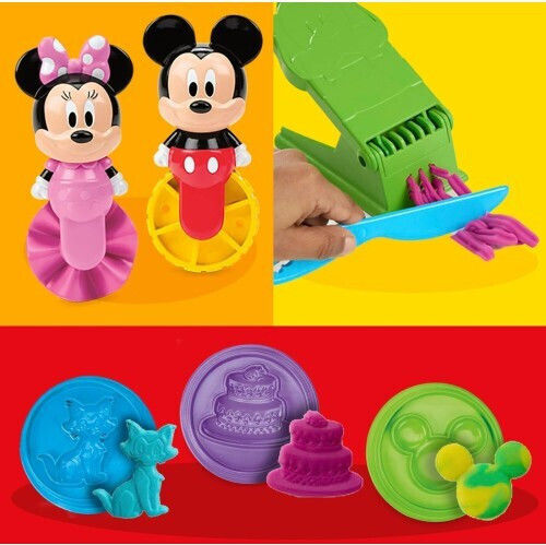 Hasbro Плей-Доу Пластелини - Игра Disney Junior On-the-Go Пекарна Кухня за 2+ Години 3 Части