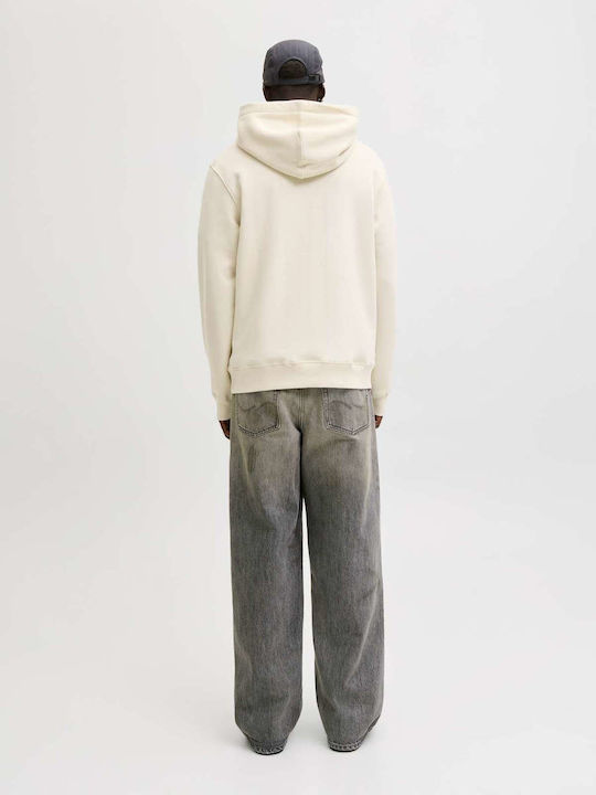 Sweat Φούτερ με Κουκούλα Antique White