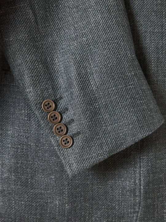 Winter Men’s Suit Jacket Gray