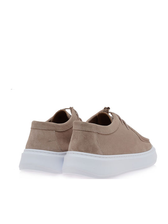 Suede Ανδρικά Loafers σε Μπεζ Χρώμα