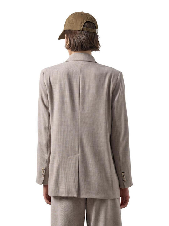 Passager Damen Doppelreihiges Blazer Braun Púro