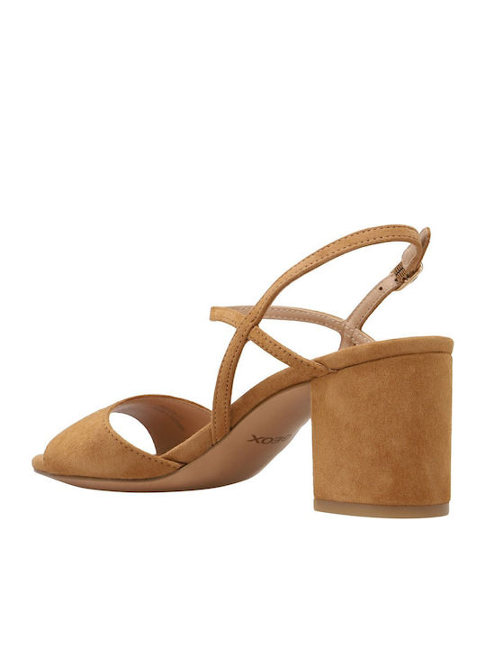 Virnilisa Suede Sandals Tabac