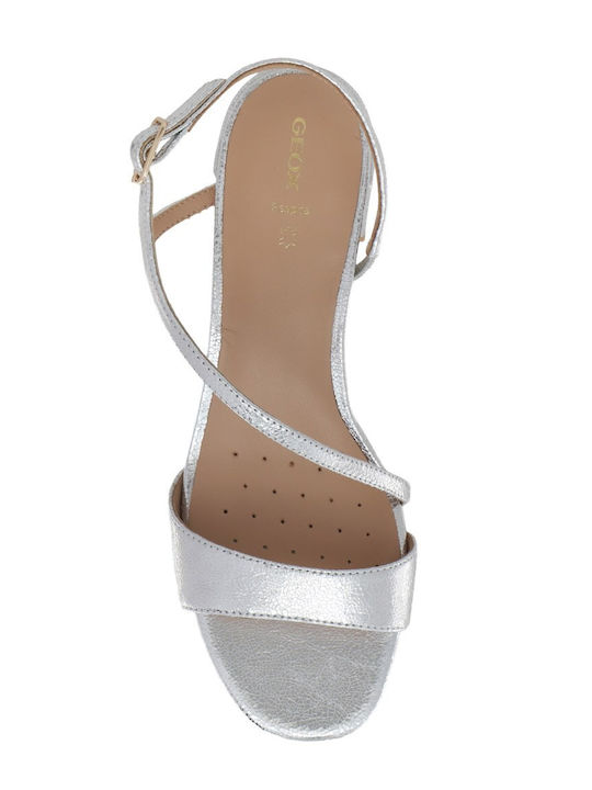 Eraklia Leather Sandals Silver