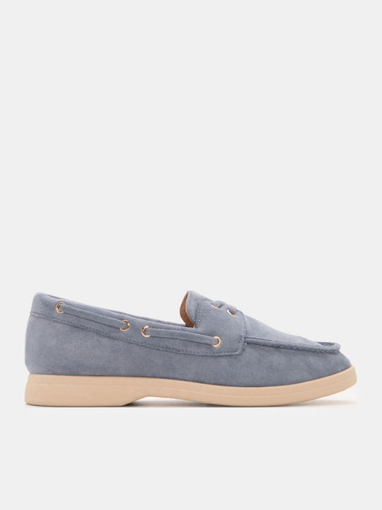 Damen Mokassins in Hellblau Farbe