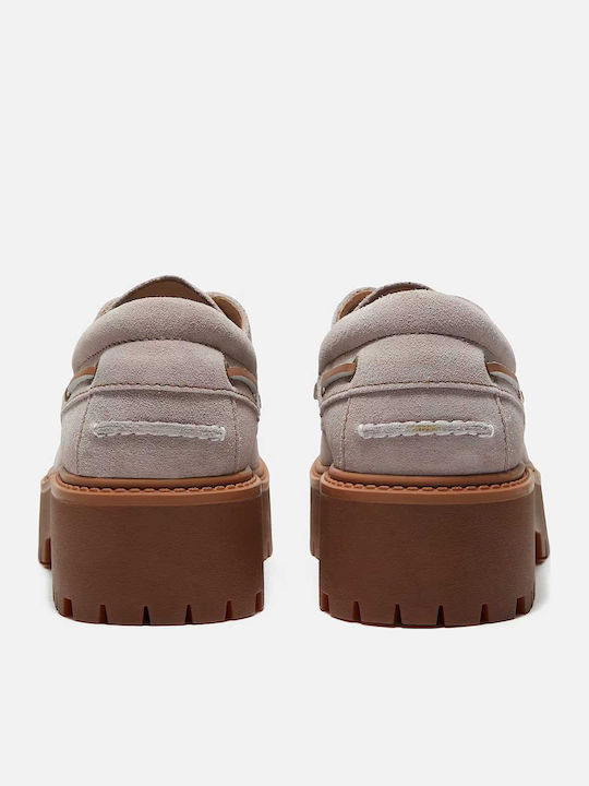 Mocasini Dama Boat Shoes în Culoare Violet