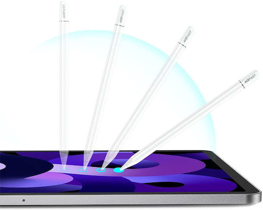 Acefast Stylus Pen V3 Digital mit Handflächenabweisung in Weiß Farbe