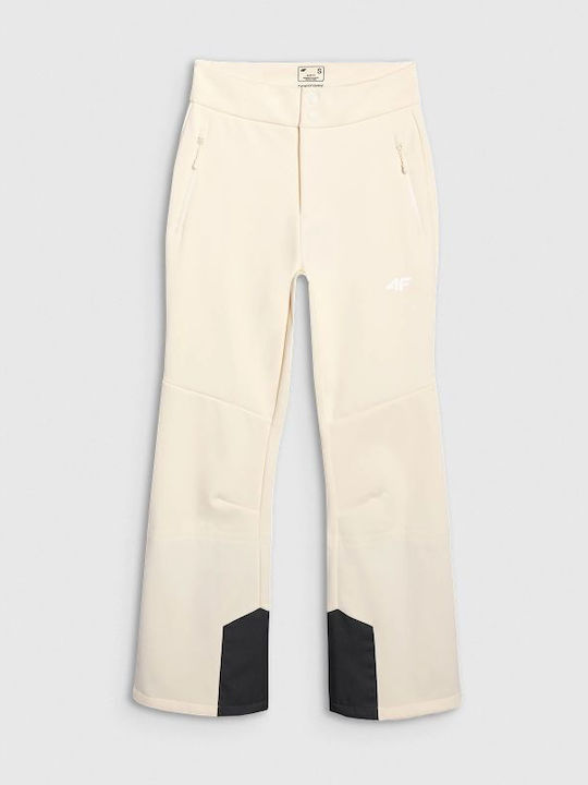 4F 4FWAW25TFTRF0943-12S Women's Ski & Snowboard Soft Shell Pants White