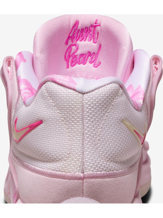 KD 18 Aunt Pearl Low Basketball Shoes Pearl Pink Laser Fuchsia Tulip Pink Playful Pink Pink Foam Glacier Blue