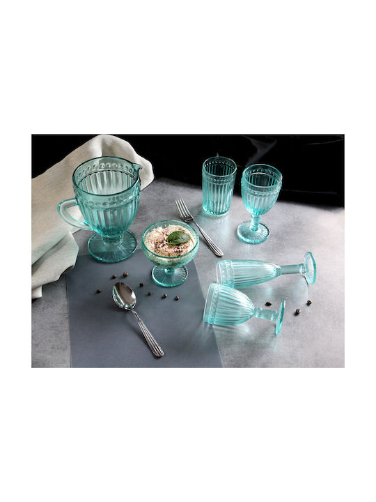 Raki Serving Bowls Ice Cream Round Glass Green With Diameter 12cm 6 Pieces