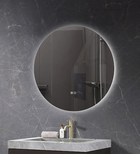Oglindă De Baie Led Atingere Mirrorlux Iris S-4528 Rotund Φ-800mm