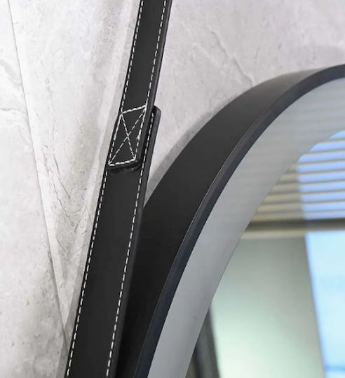 Bathroom Mirror Imanda Led Touch Mirrorlux Selene S-4676b Round Diameter 800mm Black