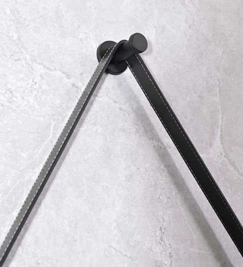 Bathroom Mirror Led Touch Mirrorlux Selene S-4676b Round Frame Diameter 600mm Black
