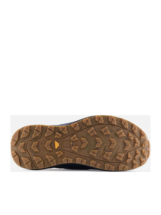 Heel Enclosed Winter Men's Slippers Blue